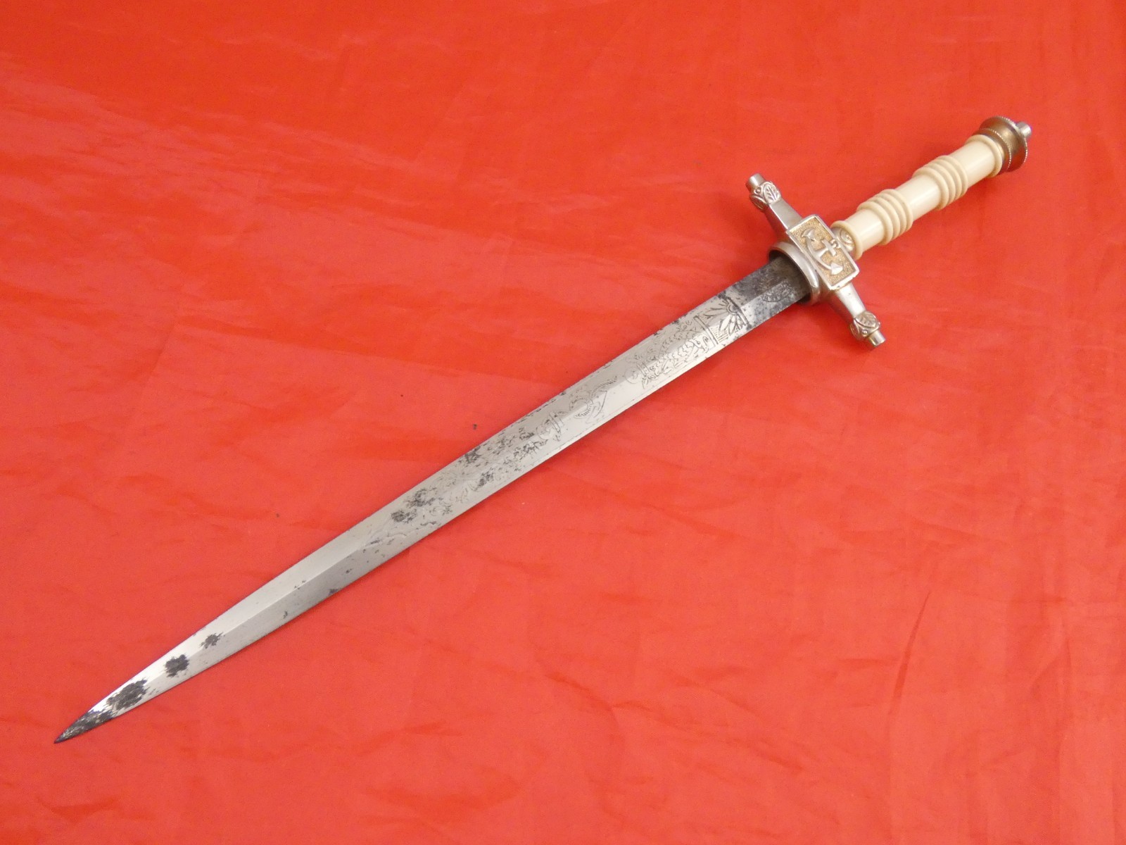 DUTCH NAVAL OFFICER'S DIRK DAGGER pre-WWII Netherlands Navy 1930-1940 Solingen