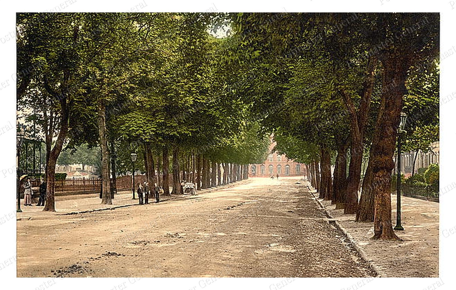 Cheltenham England Promenade Queen's Hotel Standard Postcard COPY RPPC