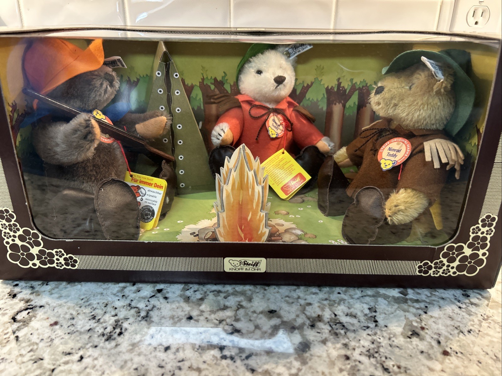 Steiff 1982 Campfire Limited Edition Set #4508  - New