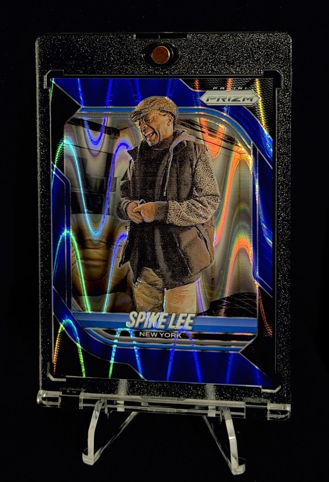 2025-26 Spike Lee Panini Prizm Basketball BLUE SESMIC Refractor #135 New York
