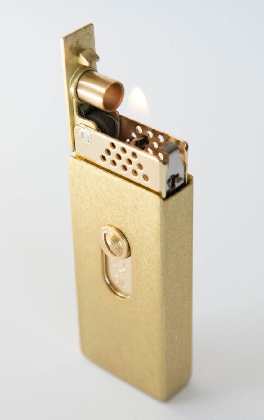 SWITCH BLADE STYLE LIGHTER RETRO Trench Brass Fuel Saving Lighter O Ring USA