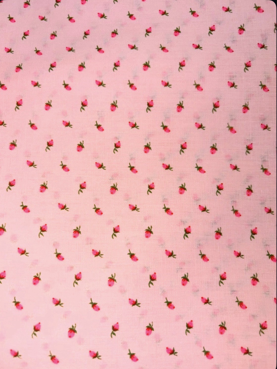 Vintage Wamsutta Calico Floral Quilt Strawberry Shortcake Fabric By the Yard