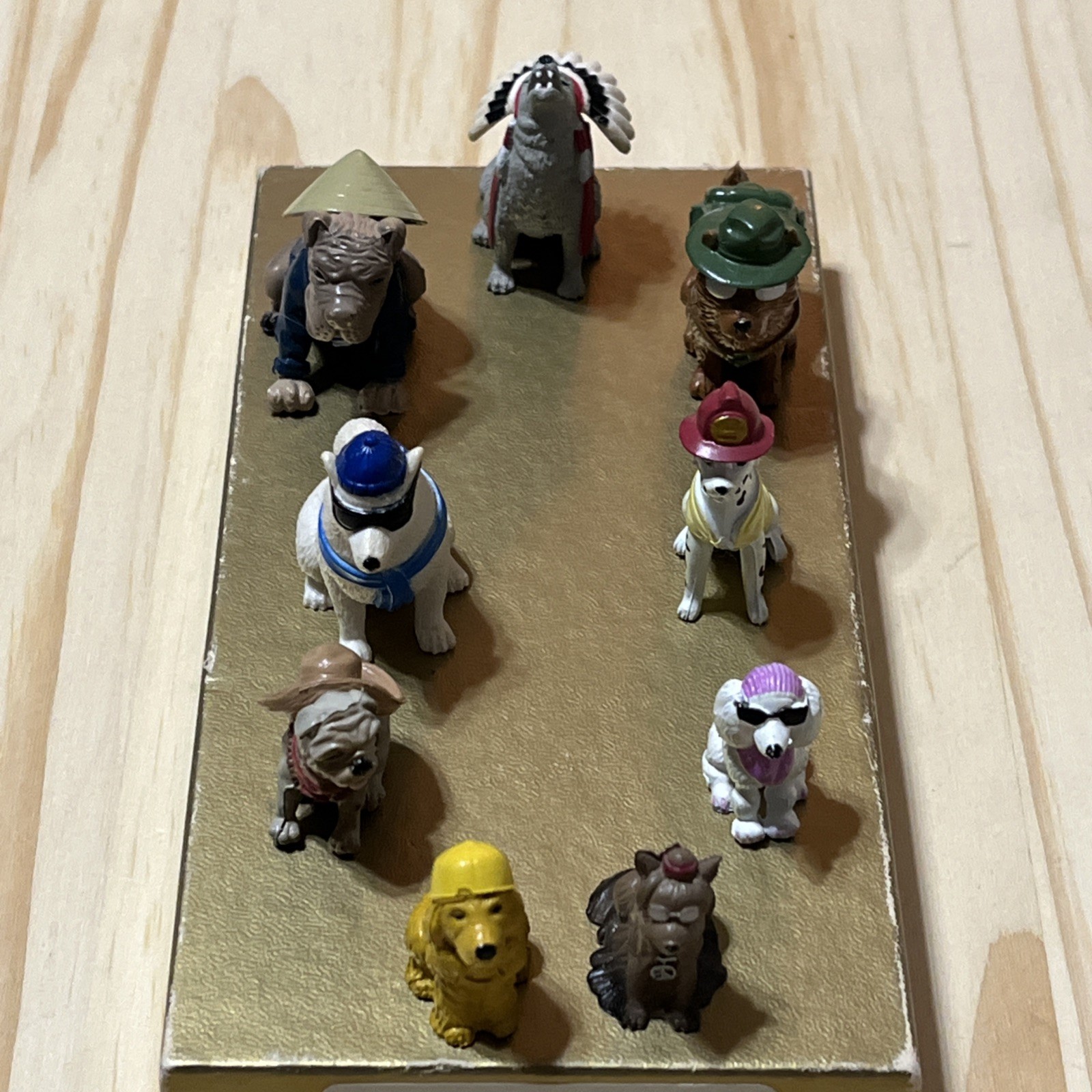 Vintage Homies Dog Pound Figures 9 Piece Lot Rare Mini Collectible Toys