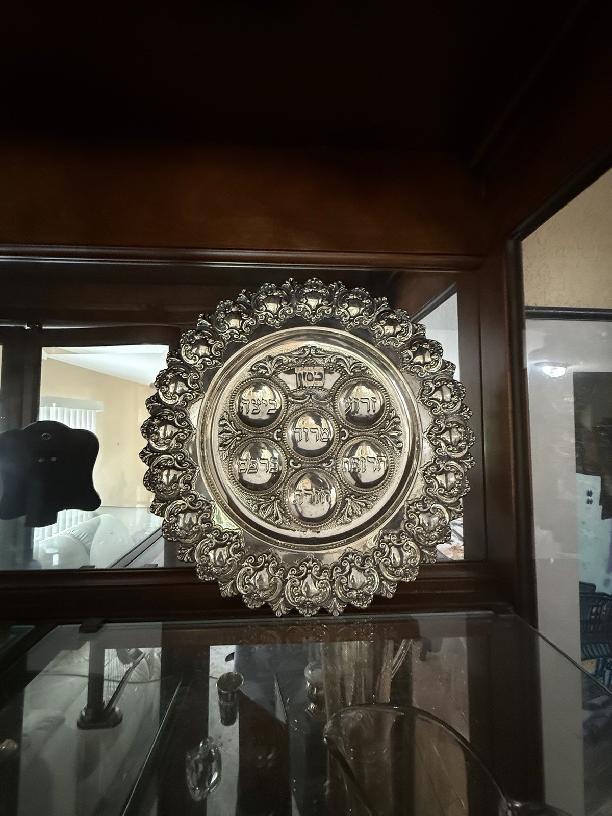 Silver 925 Passover Seder Plate 13.5 