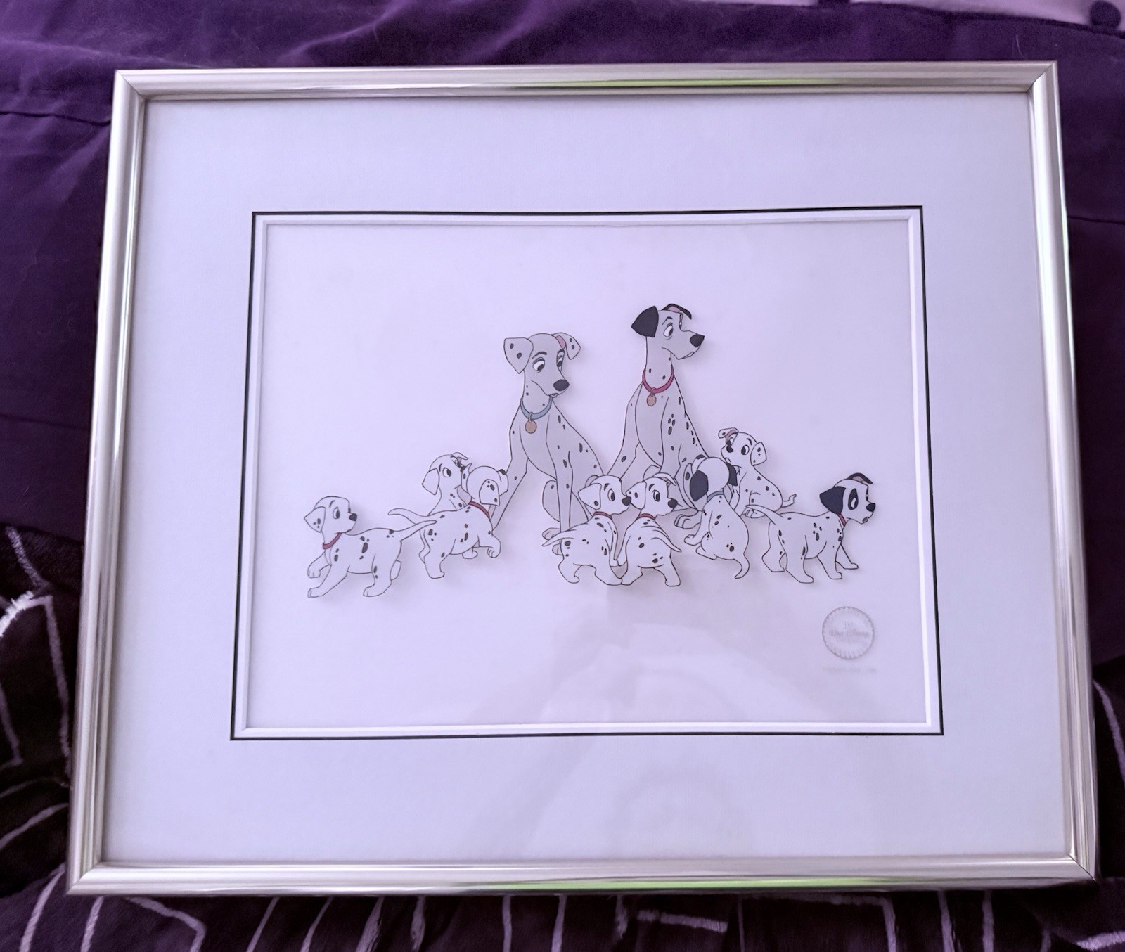 Disney Art Limited Edition 101 Dalmations Serigrah Cels 5000 Reunited with Pongo