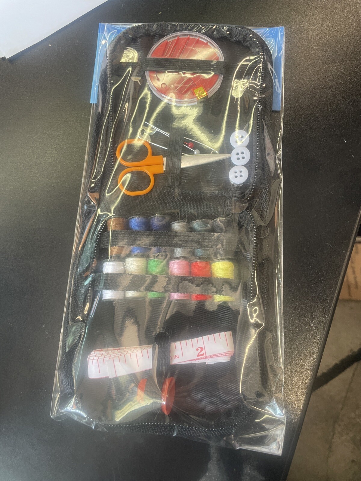 Travel Mini Sewing Kit Thread Scissor Tape Pin Needle Home Sew Set 36 Pieces
