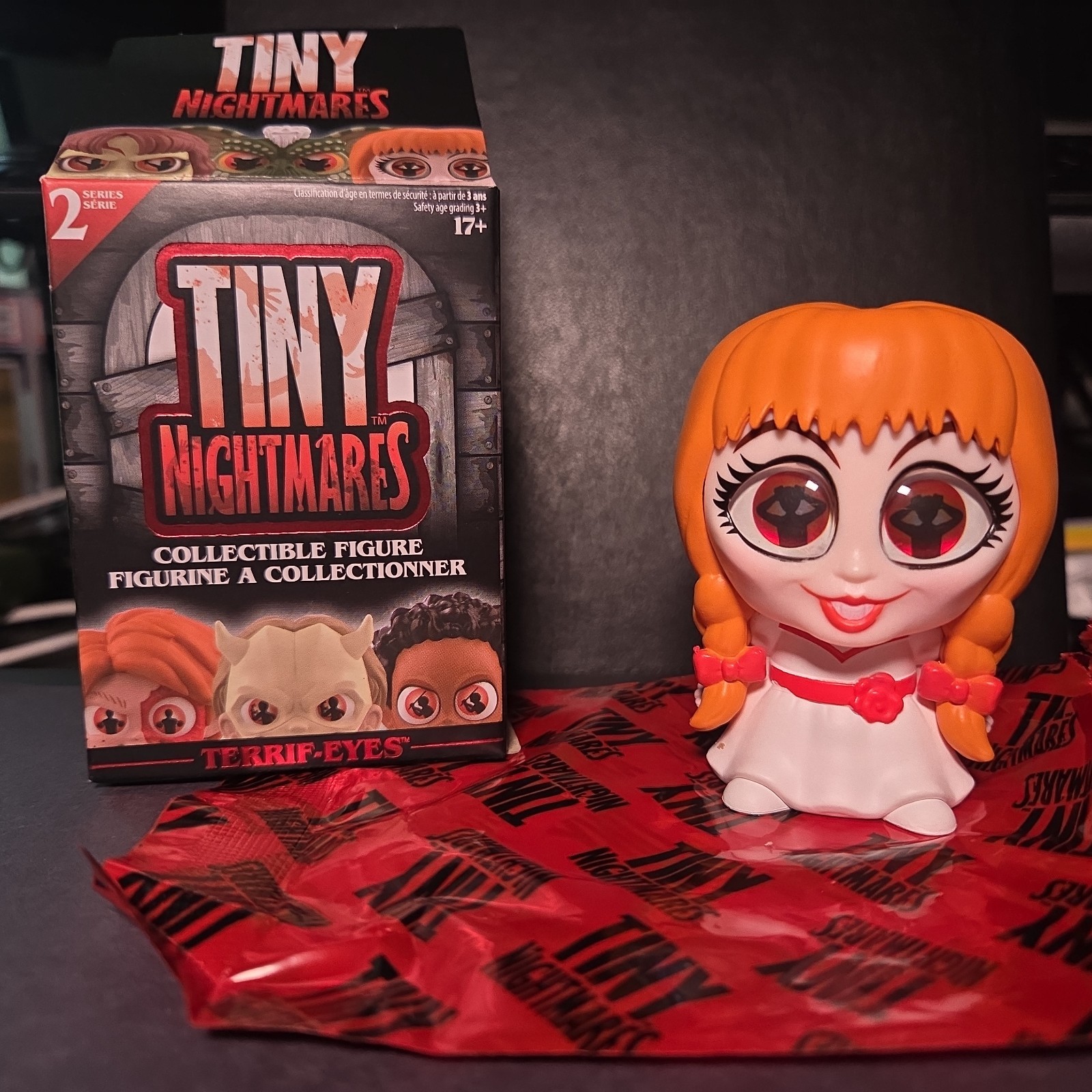 Tiny Nightmares Series 2 Terrif-Eyes ANNABELLE MINT w/ Box And Bag 🔥