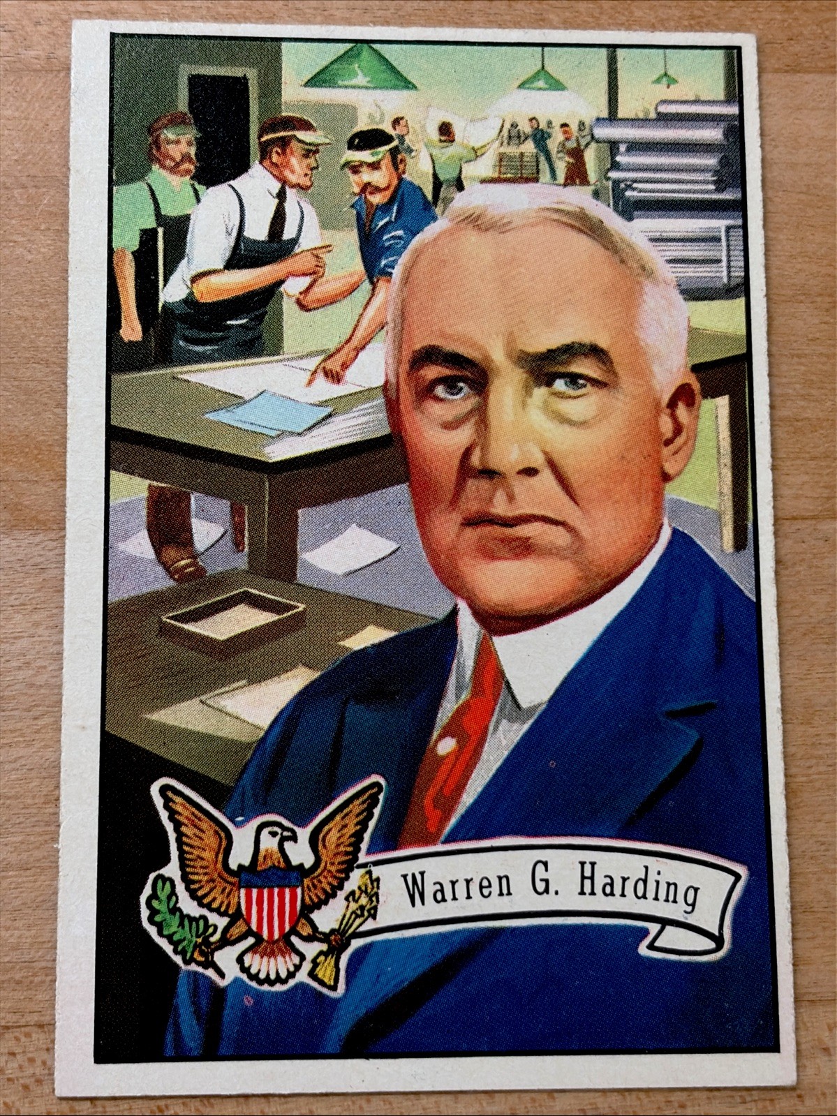 1956 Topps US Presidents Set-Break # 31 Warren G. Harding NM