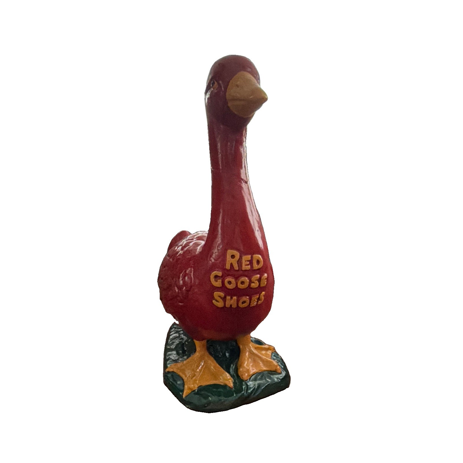 Vintage Red Goose Shoes Advertising Display Statue 11\