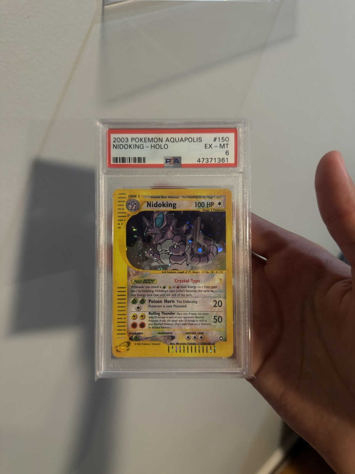 2003 POKEMON AQUAPOLIS NIDOKING - HOLO PSA 6 