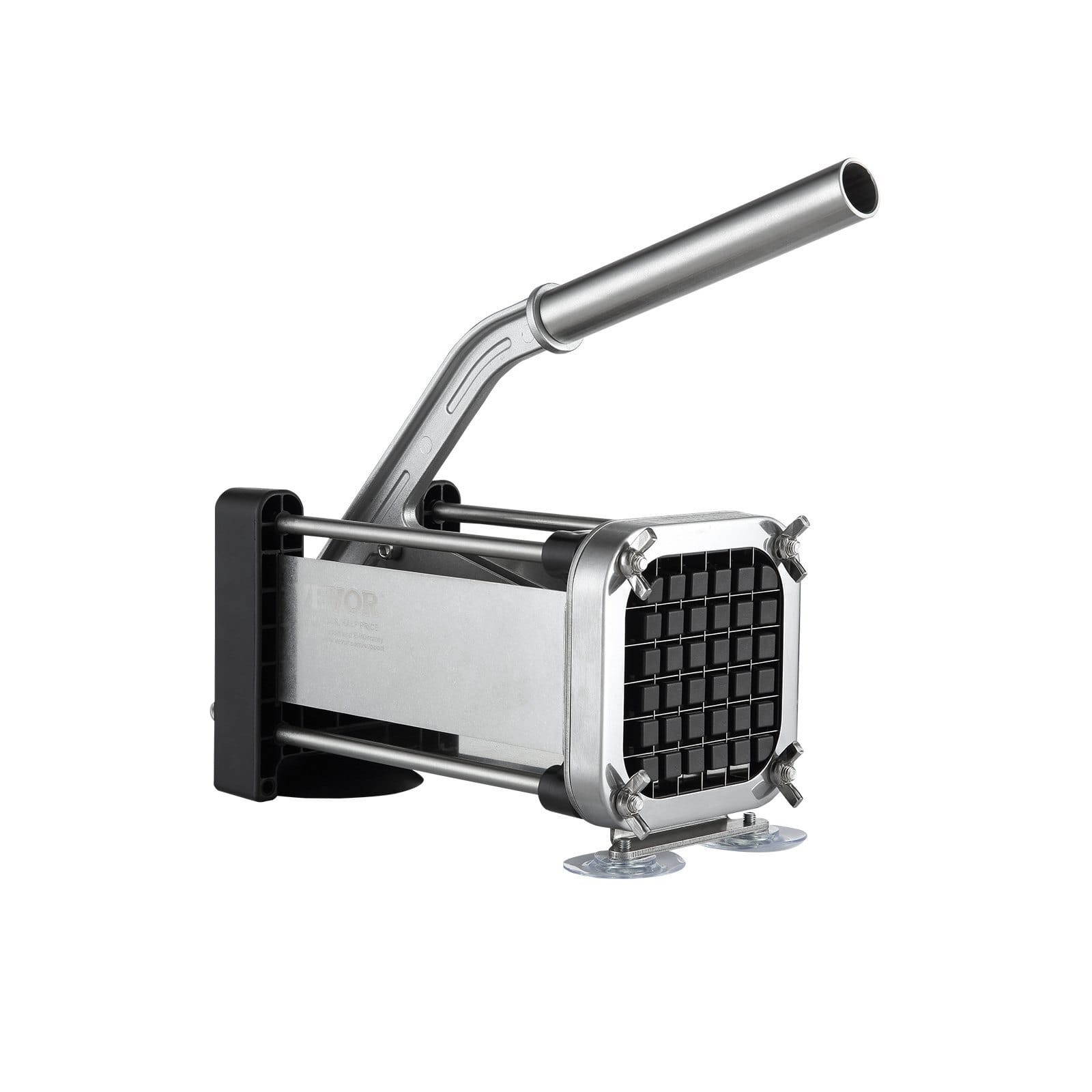  French Fry Cutter, Potato Slicer with 1/2-Inch and 3/8-Inch Stainless Steel Bla
