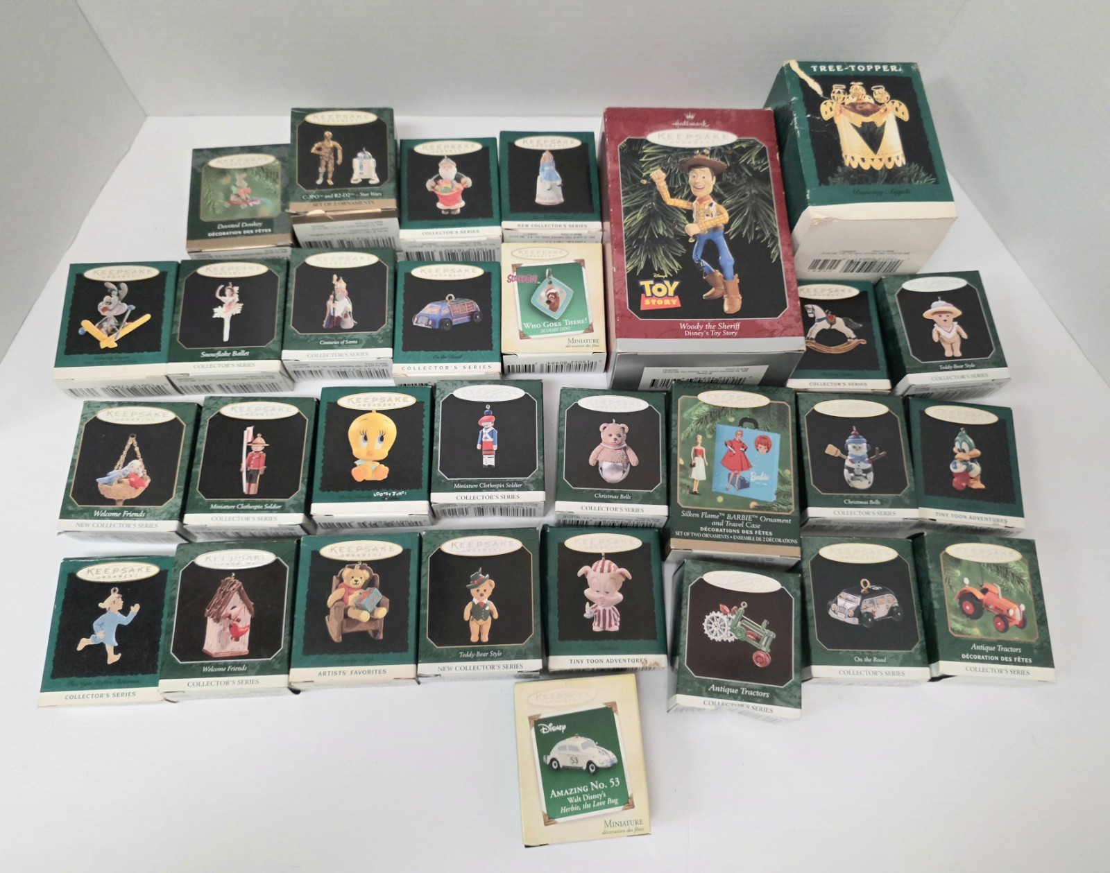 EMPTY lot Of 30 Hallmark Keepsake Christmas Holiday Ornaments Boxes Only EMPTY