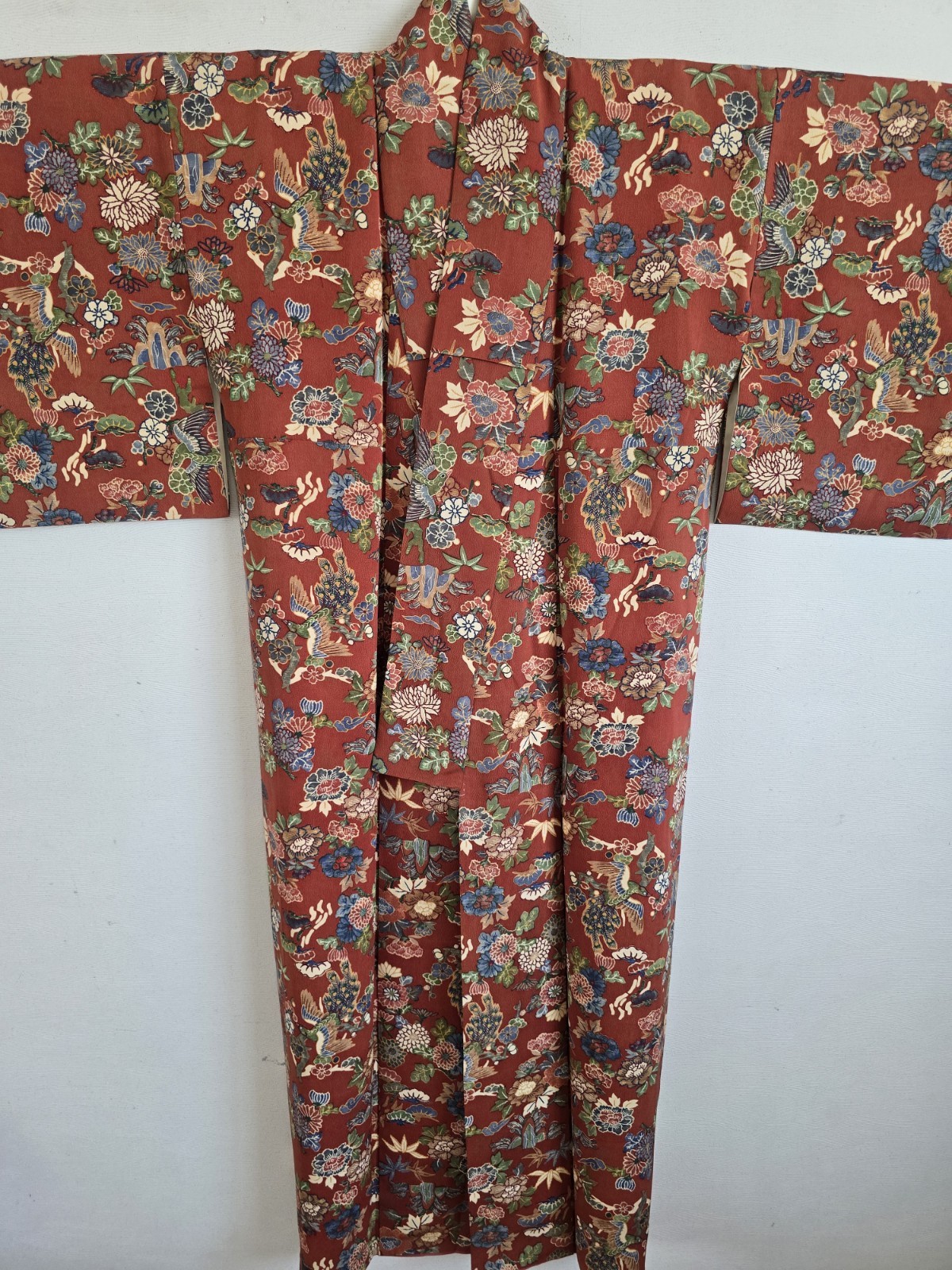 1930s,Antique Japanese Silk KIMONO Robe . 　144
