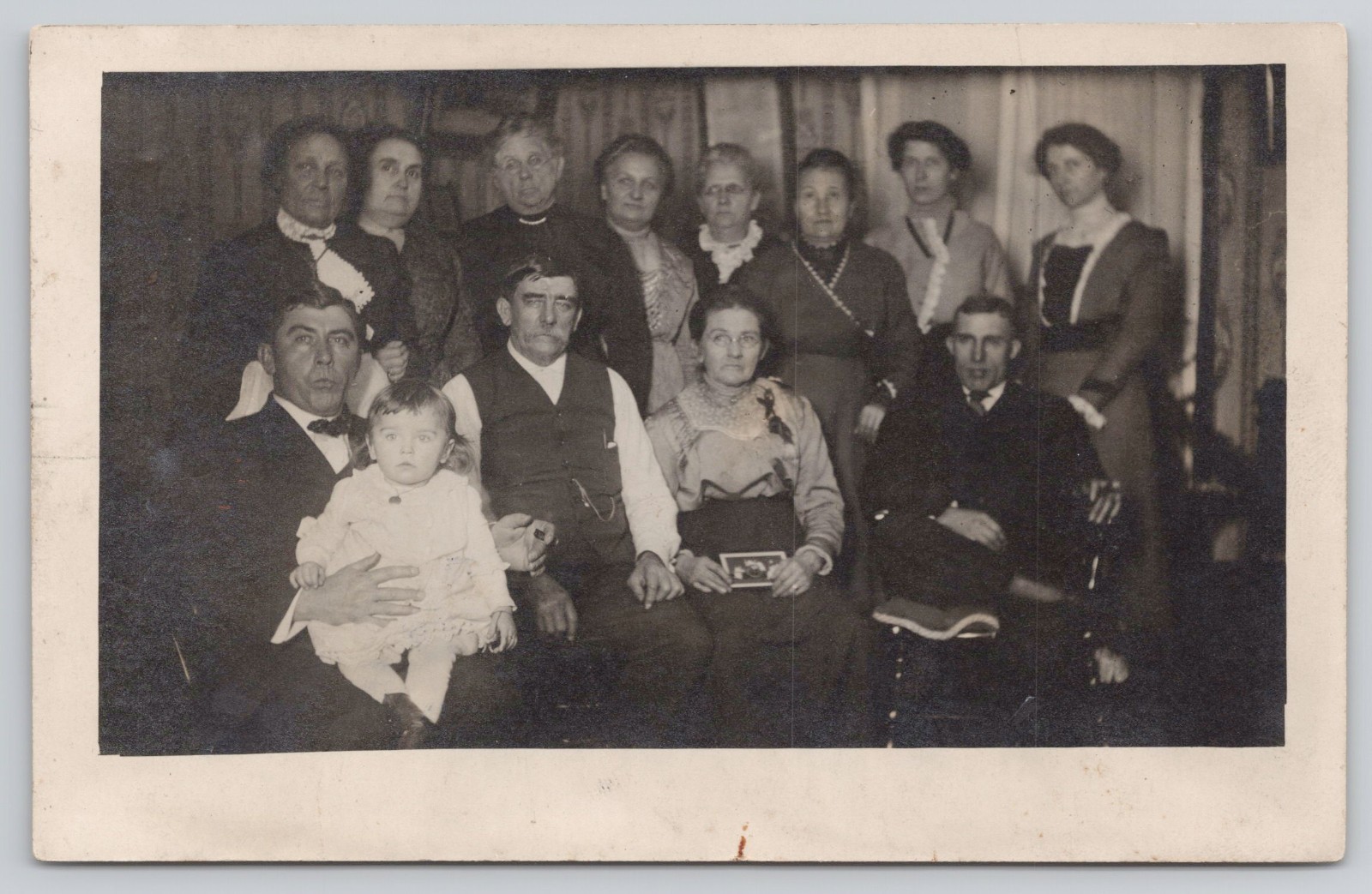 RPPC Group of People  Vintage Postcard