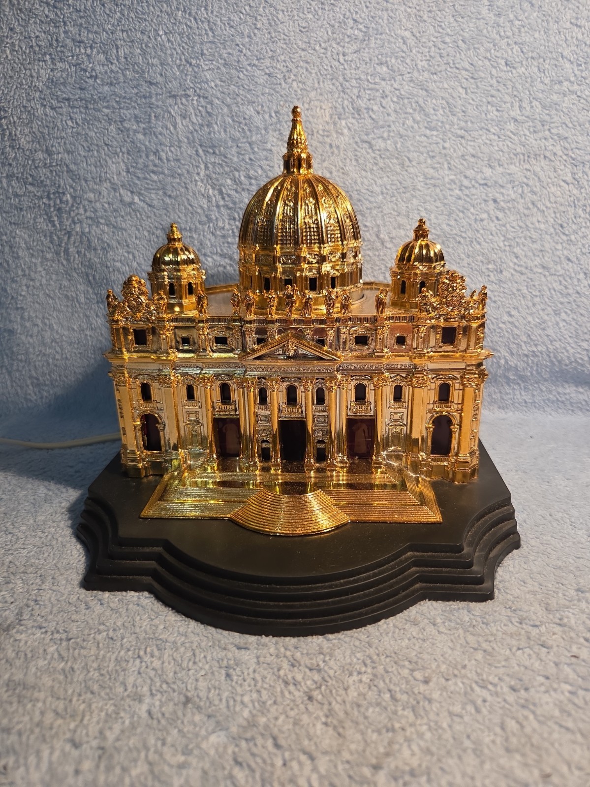 Vtg GFM Italy St. Peter’s Basilica Souvenir Illuminated Church Popes Vatican II