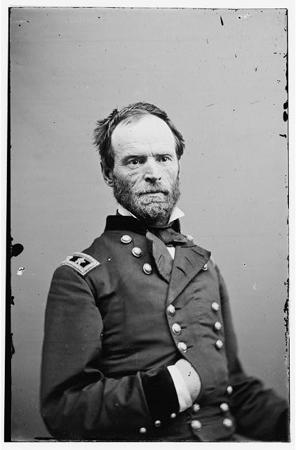 Photo:William T. Sherman Civil War 1860s Union General Portrait Photo
