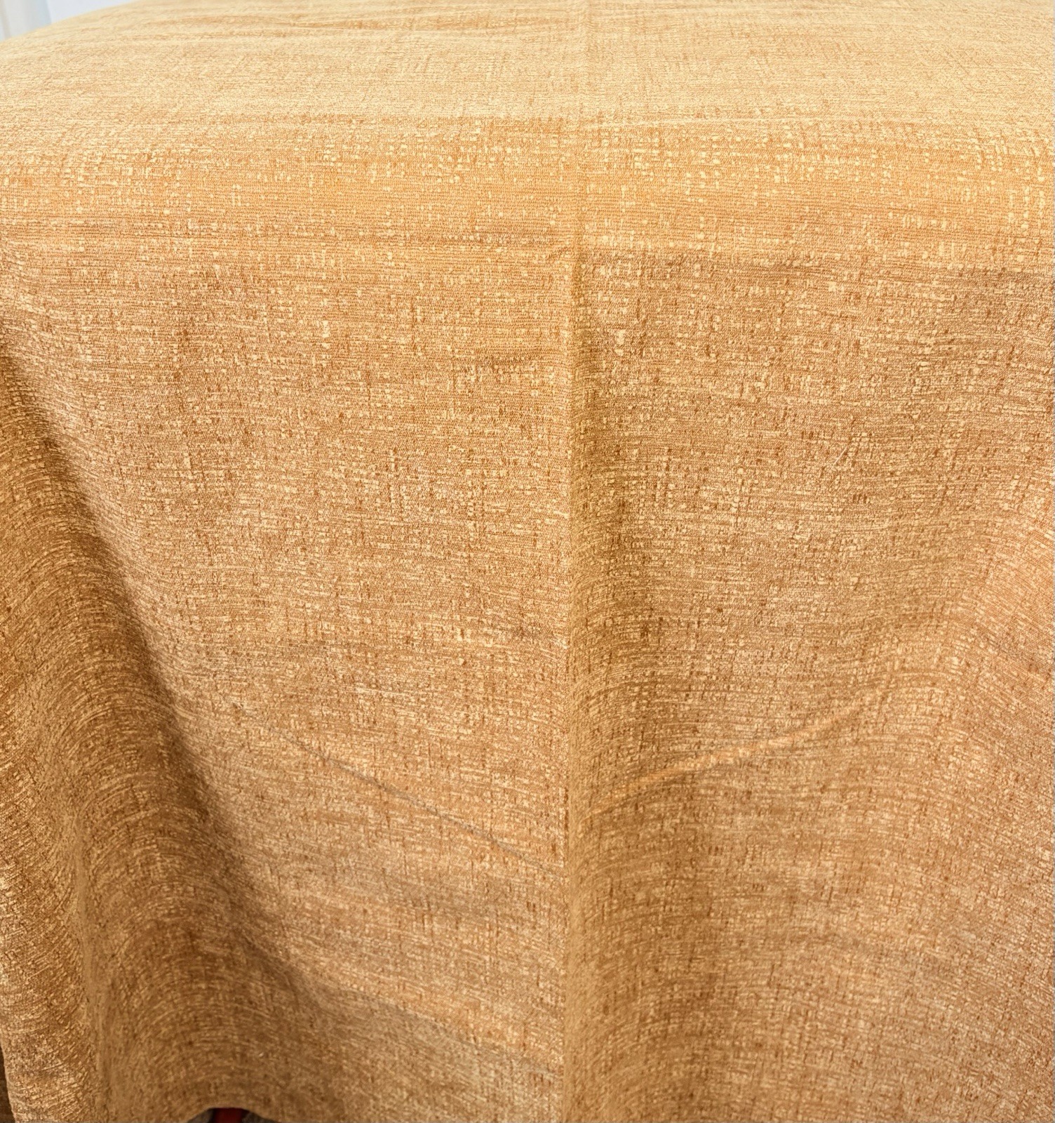 Vintage 60s 70s MCM Goldenrod Nubby Texture Upholstery Fabric~4 Yards