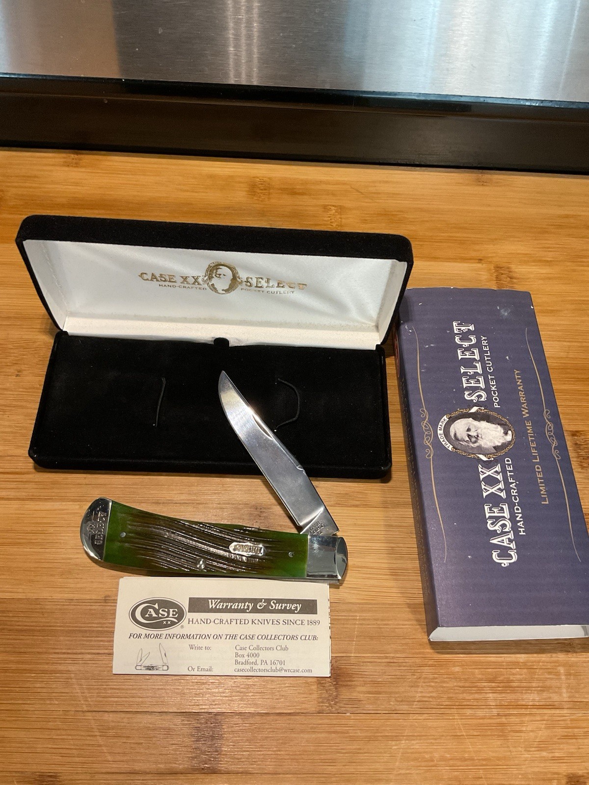 2011 Case XX Select TB61546 Backpocket SS Rare Moss Green Mint W/Box