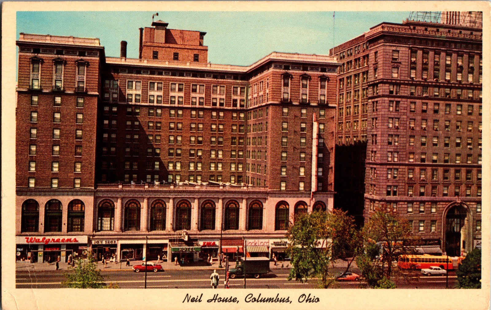 Vintage Postcard Columbus Ohio USA OH Neil House