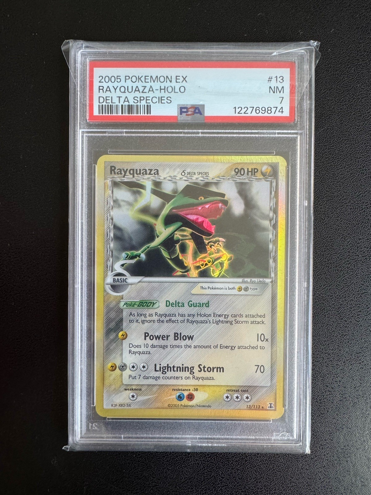 Rayquaza Ex Delta Species Holo 13/113 PSA 7
