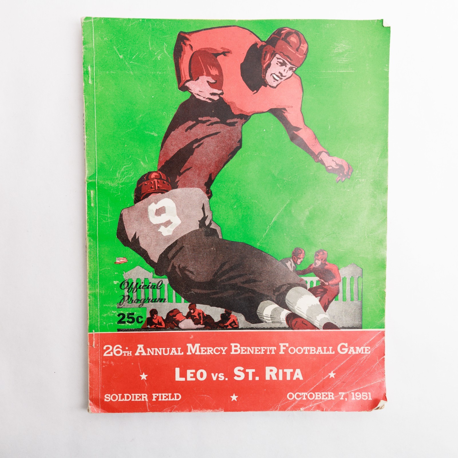 1951 Chicago St Rita vs Leo High School 26th Mercy Benefit Football Program 1951 Chicago St Rita vs Leo High School 26th Mercy Benefit Football Program