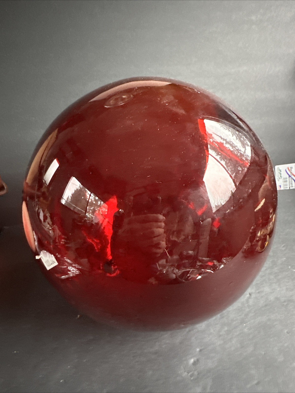 Large red glass ball that can be used as a collector's item 10,5 Inches #R26