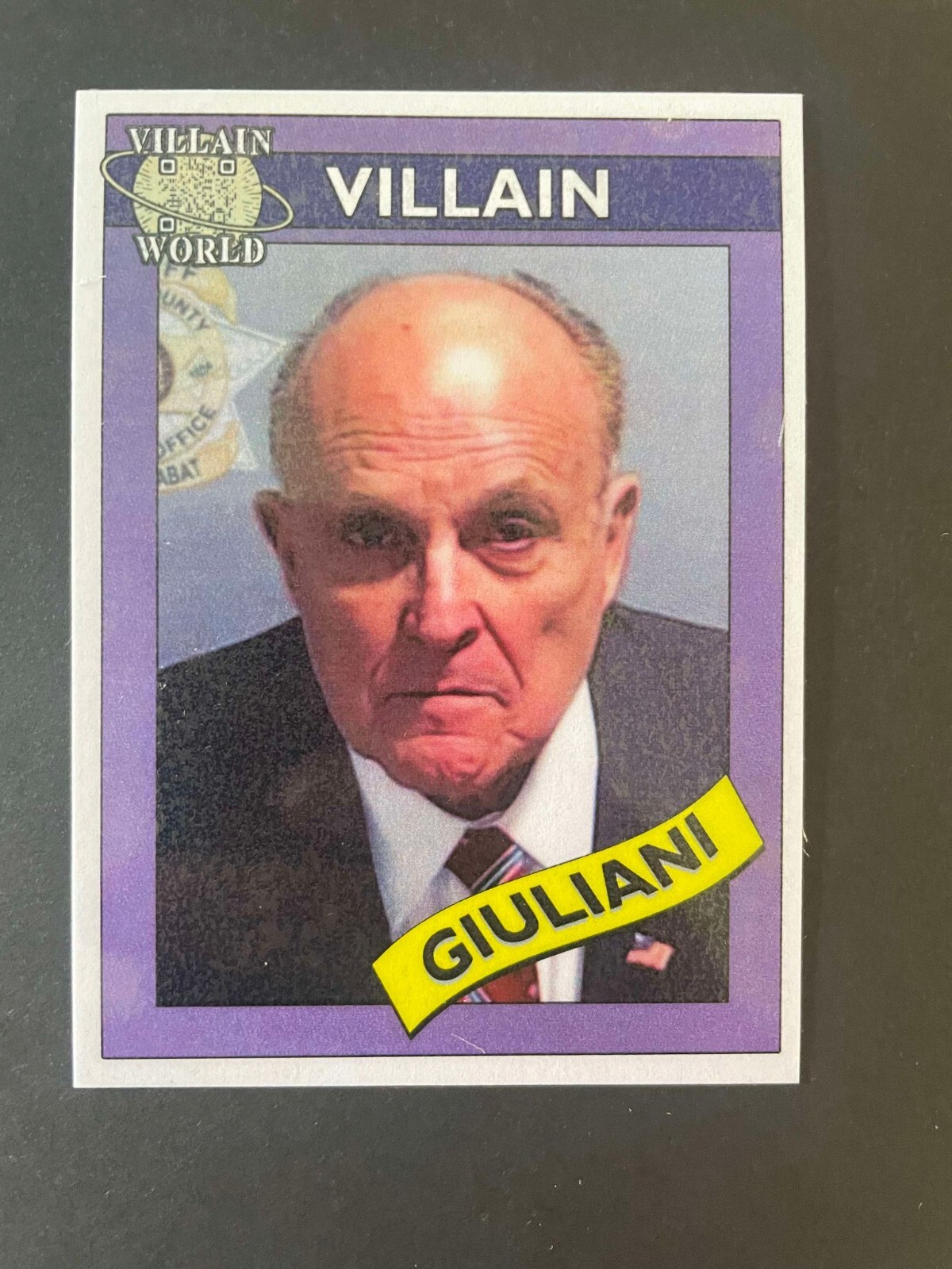 Rudy Giuliani - Villain World Cards - Homemade Political Trading Cards