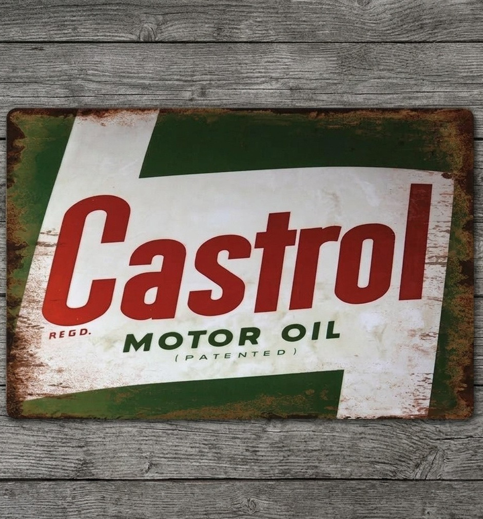 Castrol Motor Oil 8 x 12 Vintage Novelty Metal Sign Made In USA New