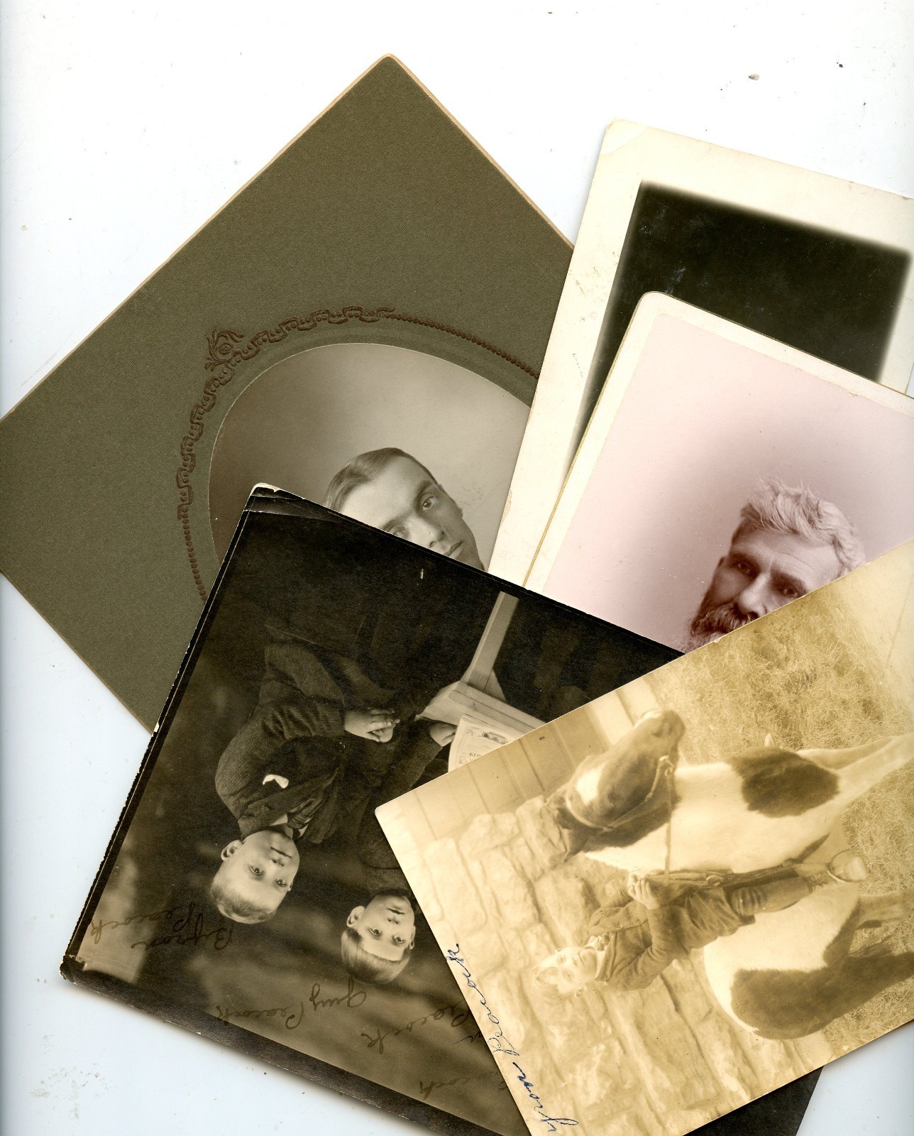 21 Vintage Photos, Peacock, Hobbs Family - Nebraska / Colorado, Matted + Snaps