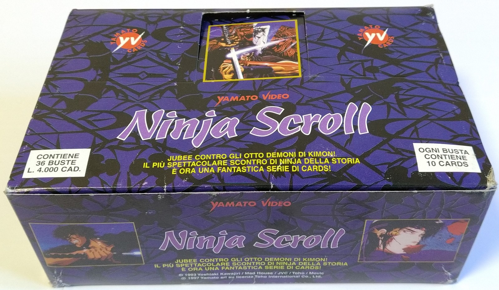 Ninja Scroll Cards Box 36 Sealed Packs Yamato