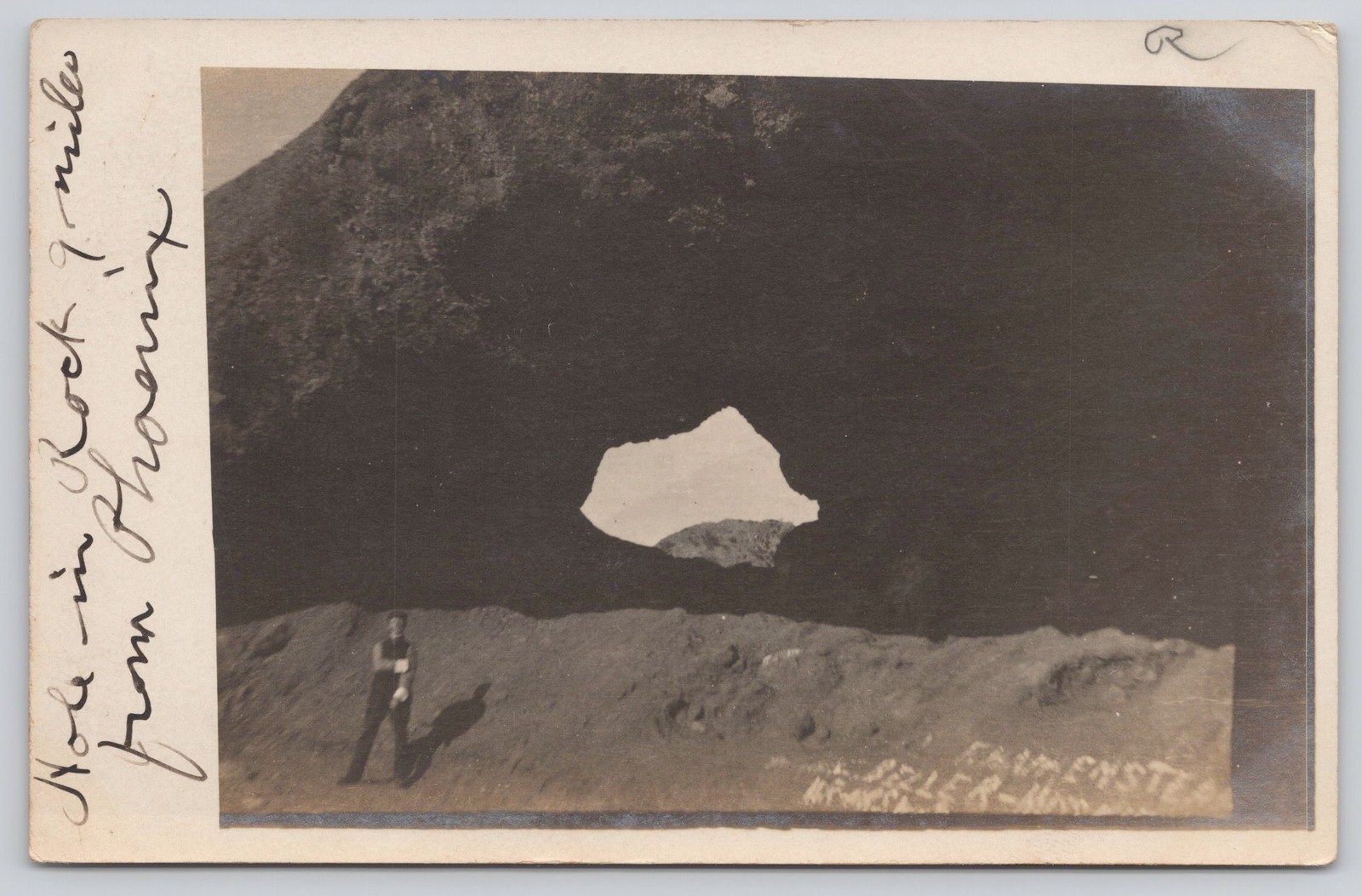 Hole in the Rock Phoenix Arizona RPPC 1908 Papago Park Real Photo