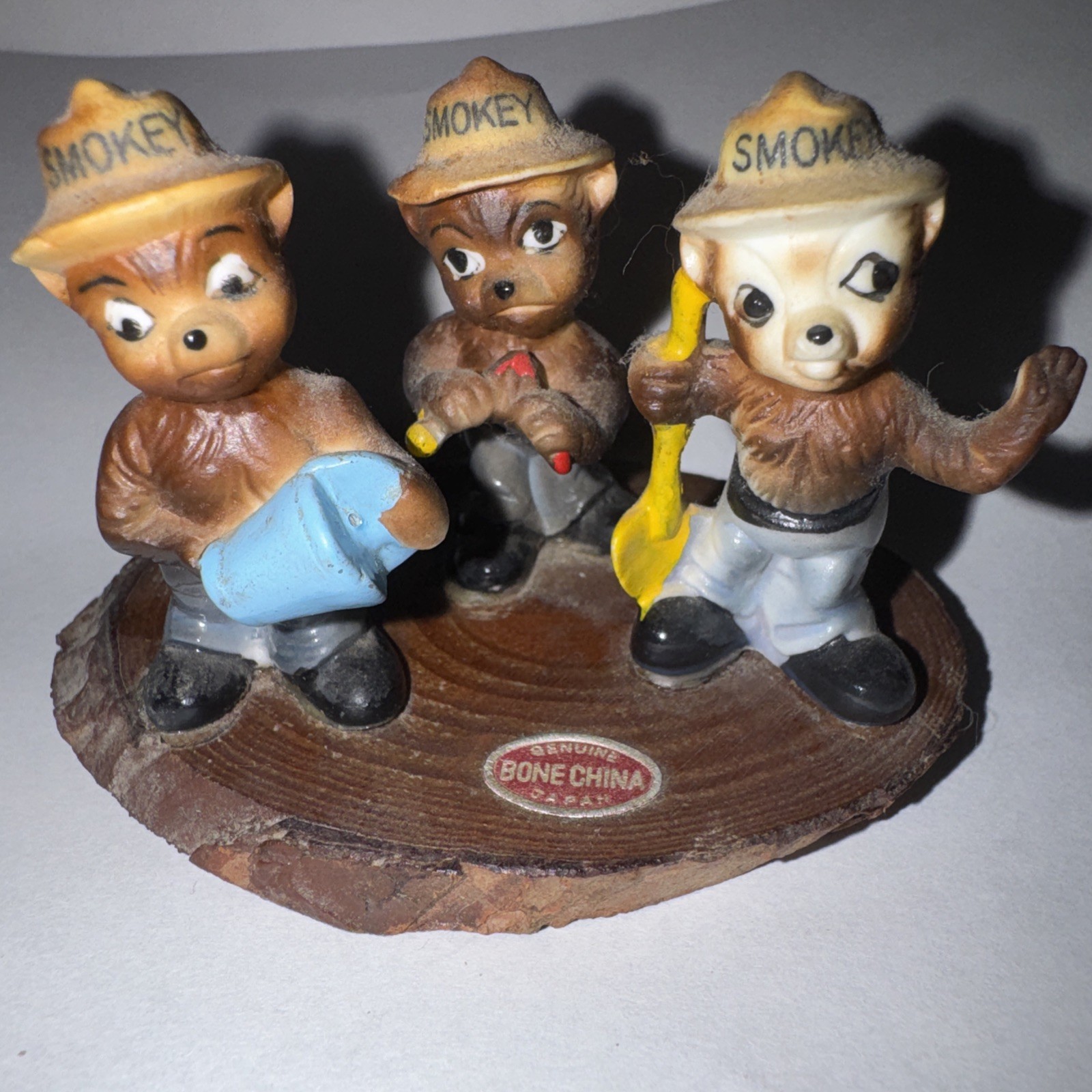 **SMOKEY THE BEAR**3 DIFFERENT Vintage Miniature 1 3/4