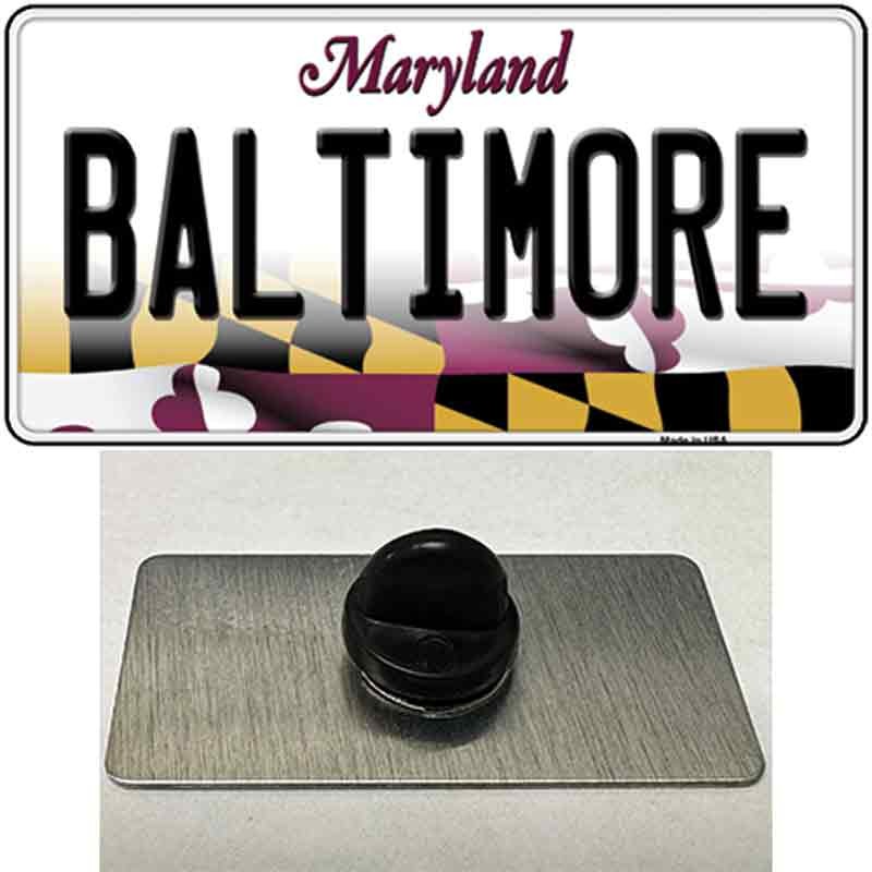 Baltimore Maryland Novelty Metal Hat Pin 1.5