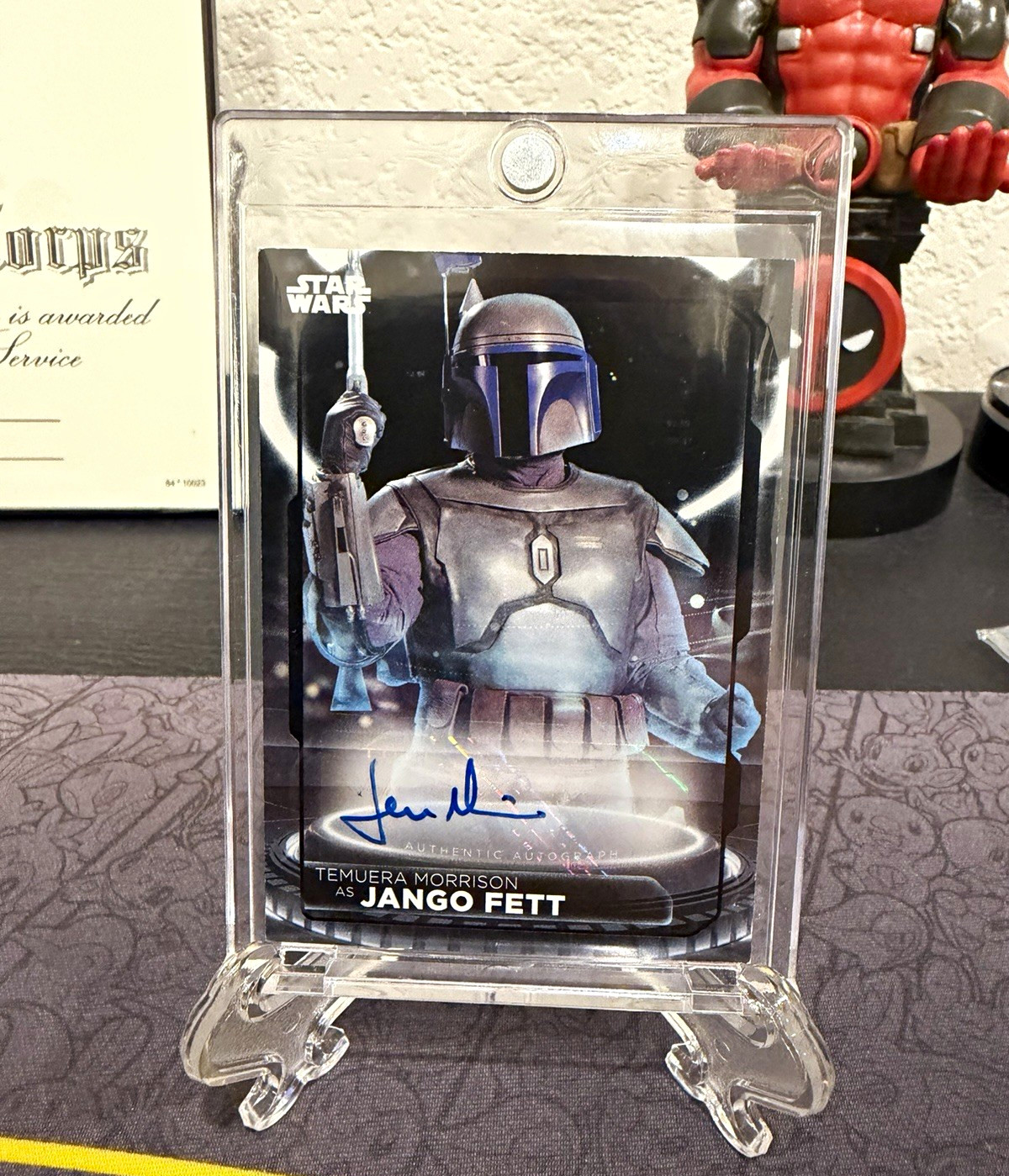 Topps Star Wars Temuera Morrison Jango Fett Autograph A-TM 2016 1/5