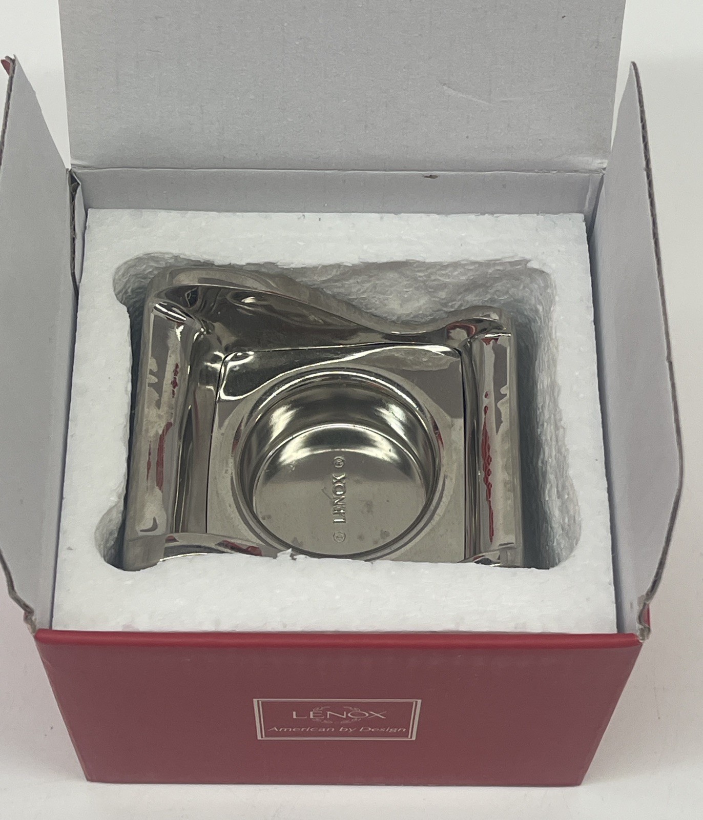 Lenox Silverplated Sleigh Votive Candle Holder Christmas Holiday Decor w/ Box