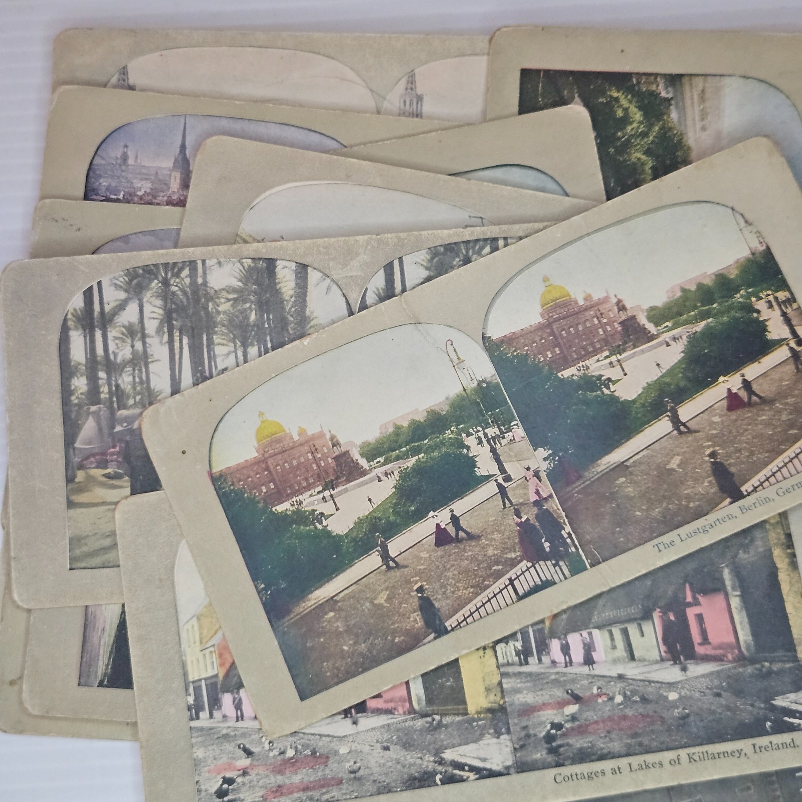 14 Antique Stereograph, Stereo View, Stereoscope Cards, From Around The World