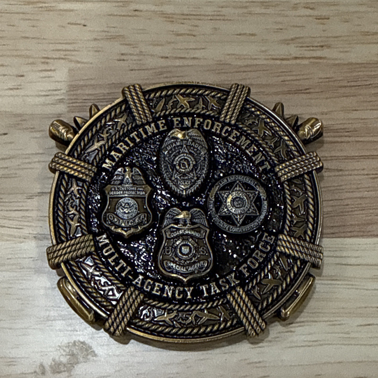 Maritime Enforcement Multi Agency Task Force Challenge Coin