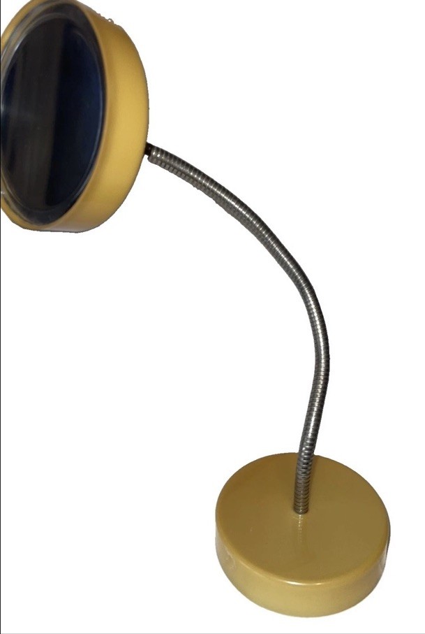 Fun Vintage Lucite Magic Hanging Big Eyes Goose Neck Magnifying Makeup Mirror