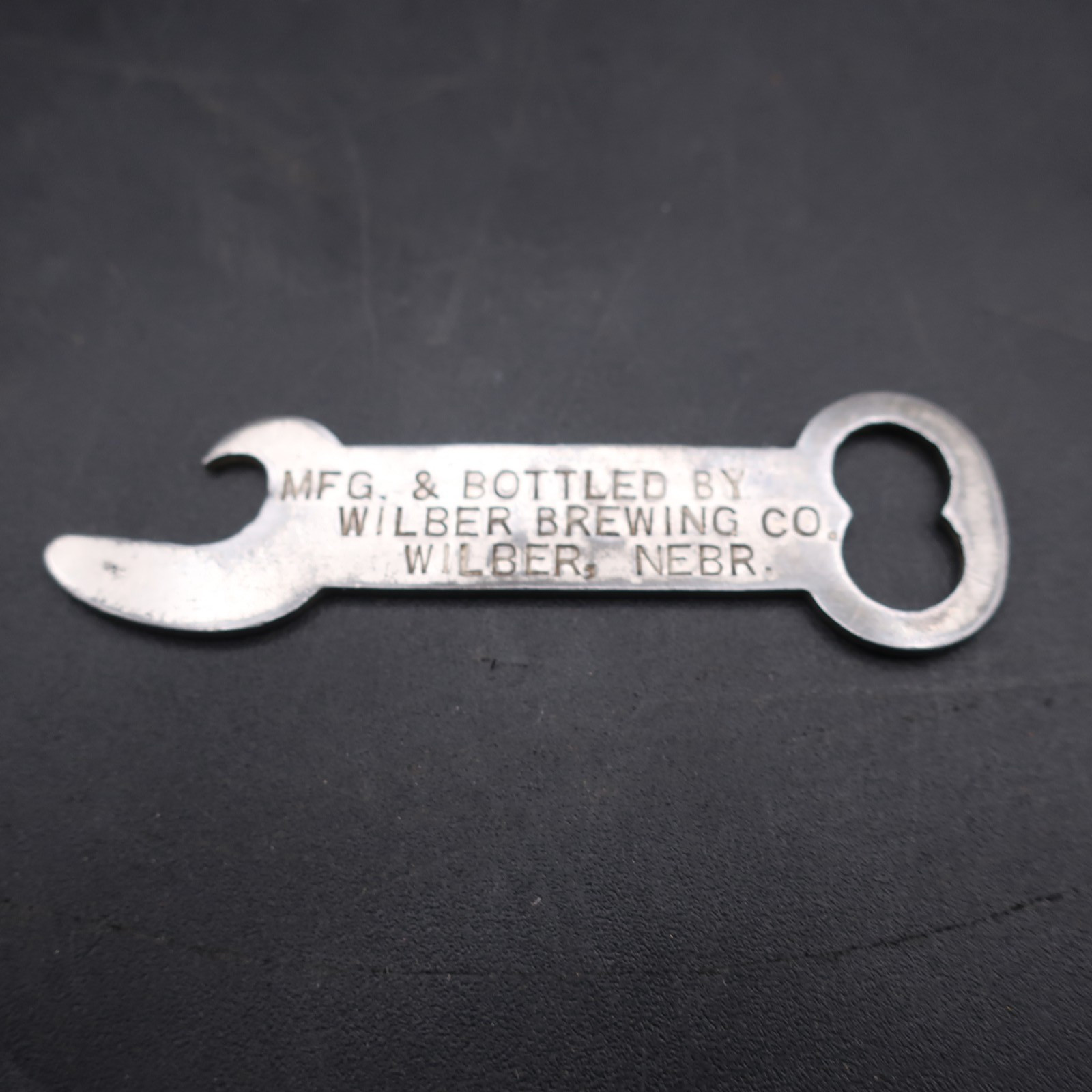 Antique Wilber Brewing Co. Silitel Beer Bottle Opener Nebraska Pre Pro RARE