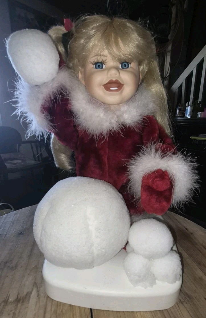 Rare Santa\'s Best Animated Ceramic Doll \