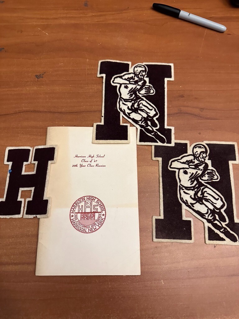 Vintage Harrison New York High School Football Letters and Reunion Book