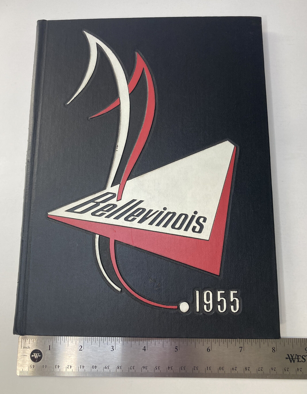 VINTAGE 1955 Yearbook Belleville Township High School Illinois IL 8x11x.5