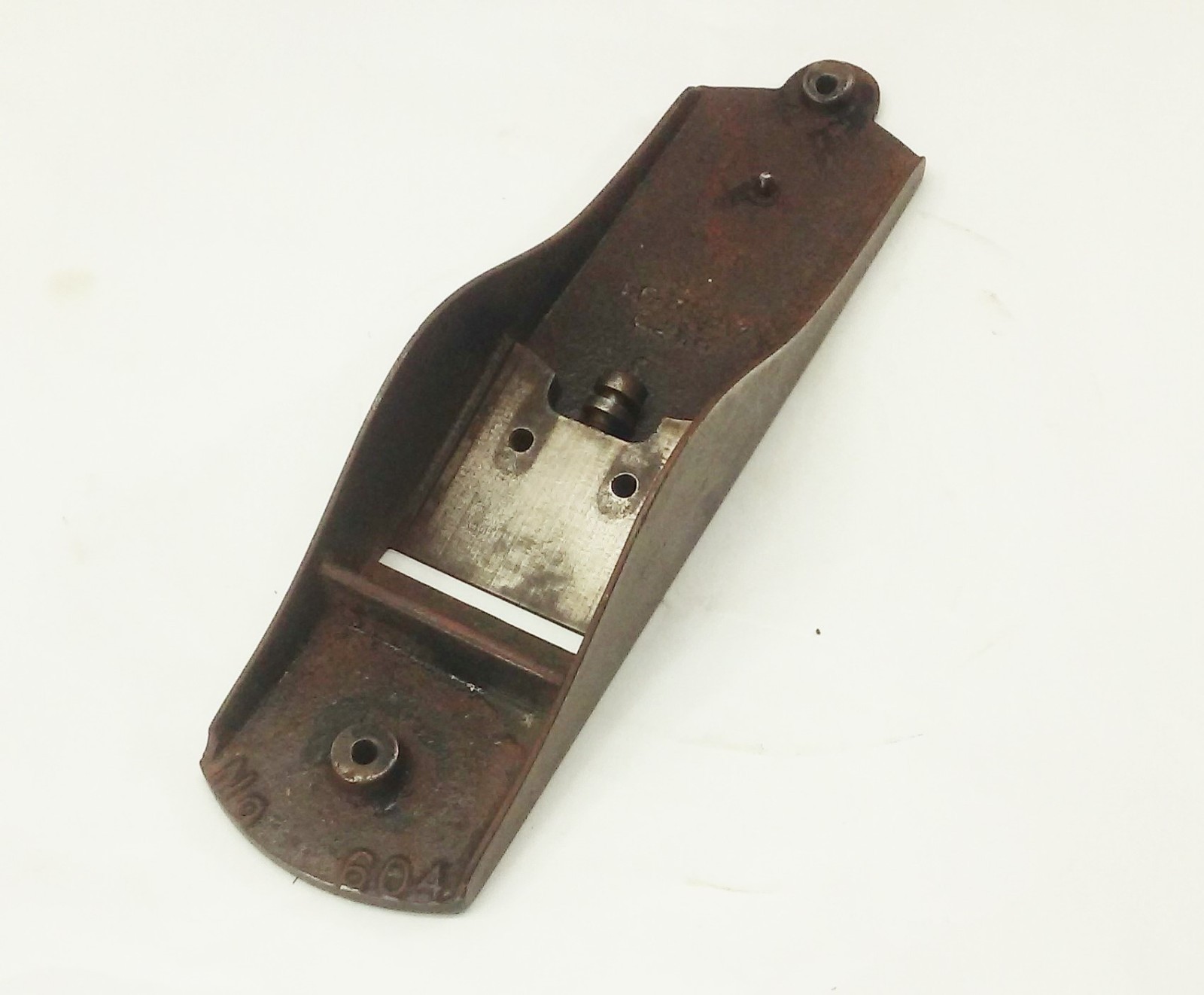 Vtg Stanley no.604 C Bedrock wood plane sole body base bottom 1 PAT DATE 