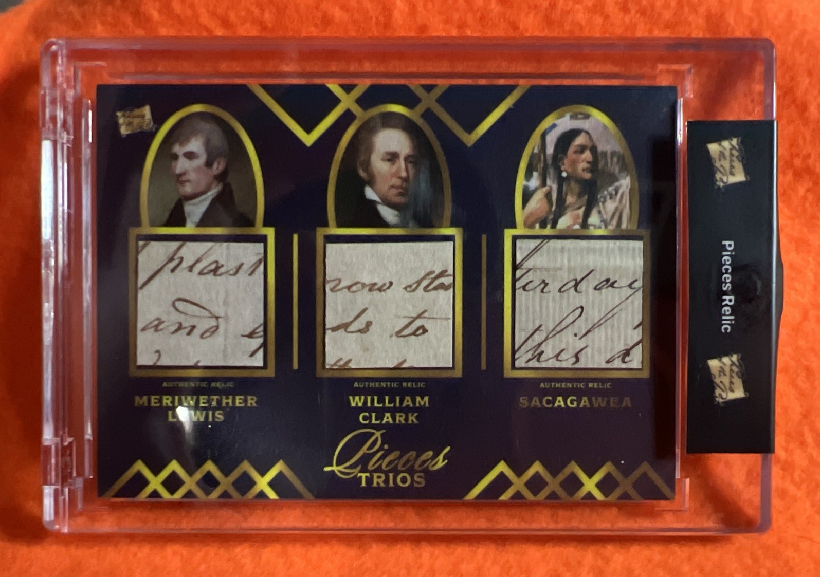 LEWIS/CLARK/SACAGAWEA 2022 SUPER PRODUCTS PIECES OF THE PAST PT-9 PIECES TRIOS