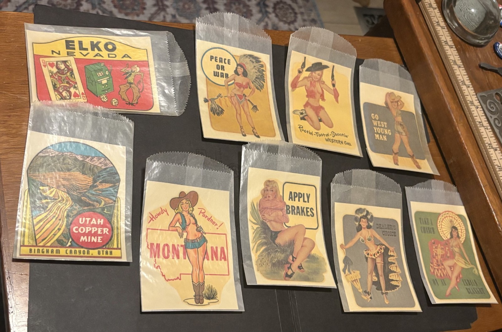 Vintage Water Transfer Decal  lot of 9 NOS
