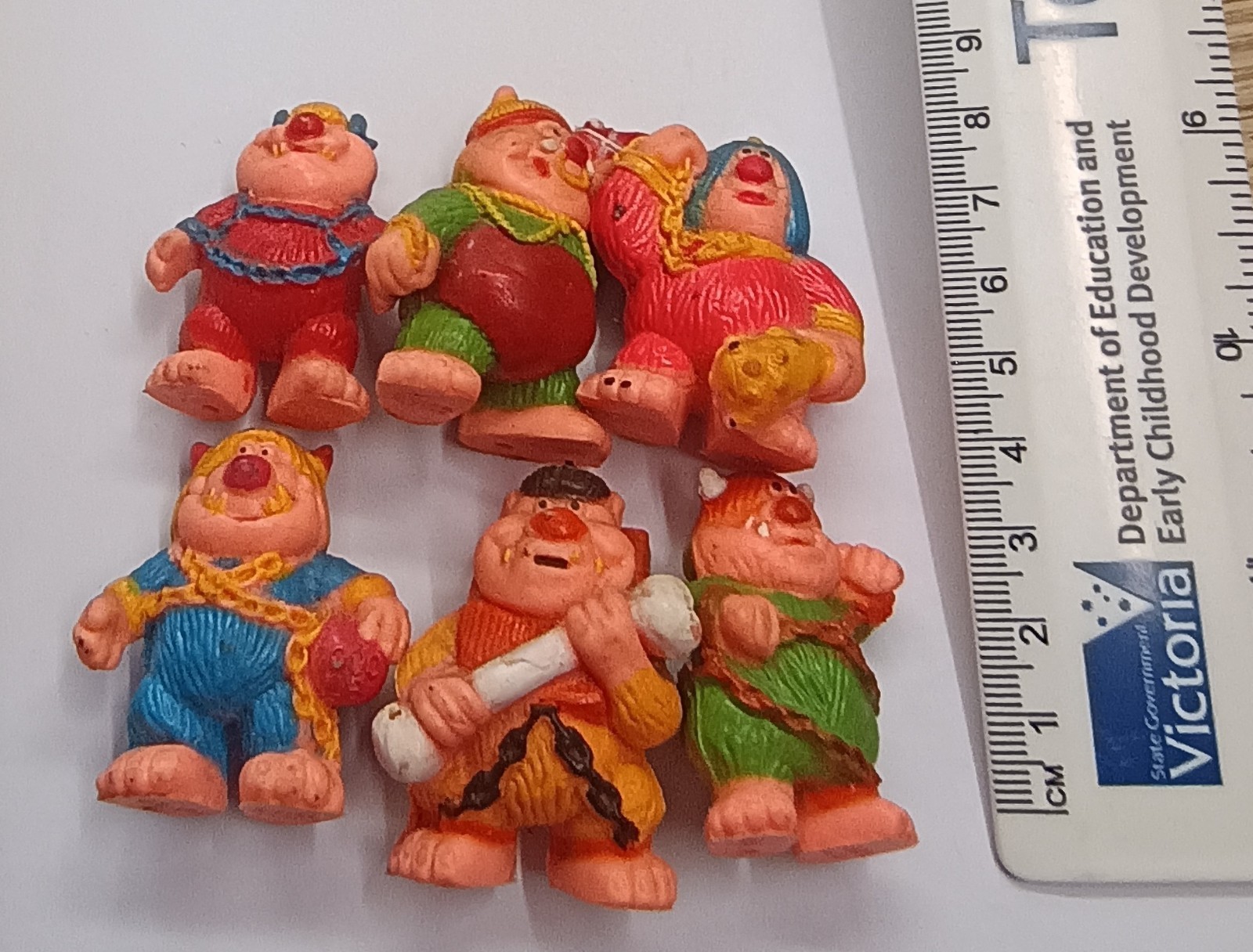 VINTAGE 1986 SOMA M.A.S.T.E.R. Monster Man Soft PVC Figures Lot of 6 80s Toys