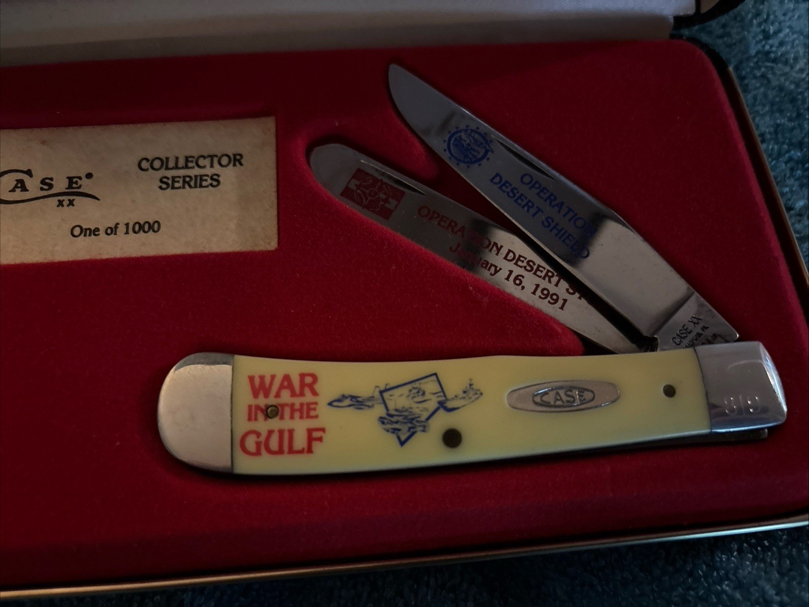 SUPER RARE CASE XX 1 OF 1000 WAR IN THE GULF OPERATION DESERT SHEILD / STORM 
