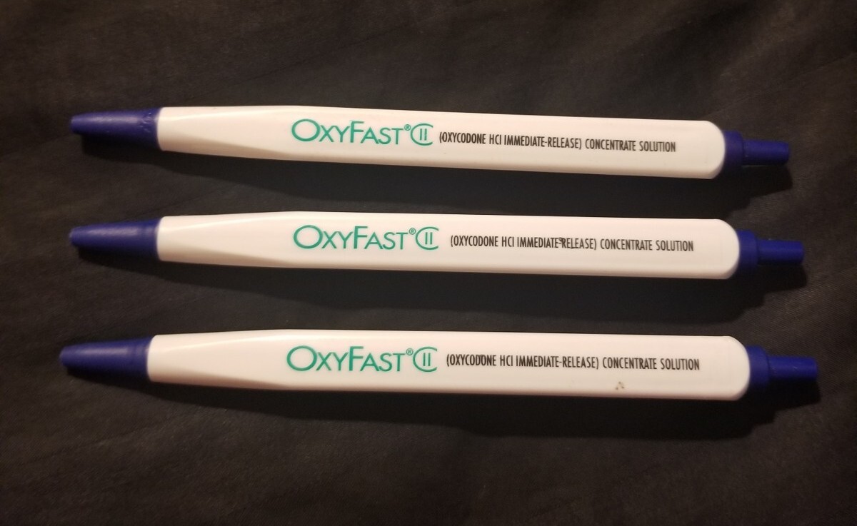 OxyContin Drug Rep Pharmaceutical Ballpoint Pen (3) RARE OxyFast II