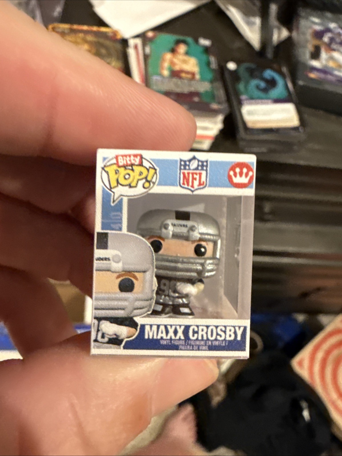 2026 Topps Flagship Football Max Crosby Mini Funko Super Box Exclusive