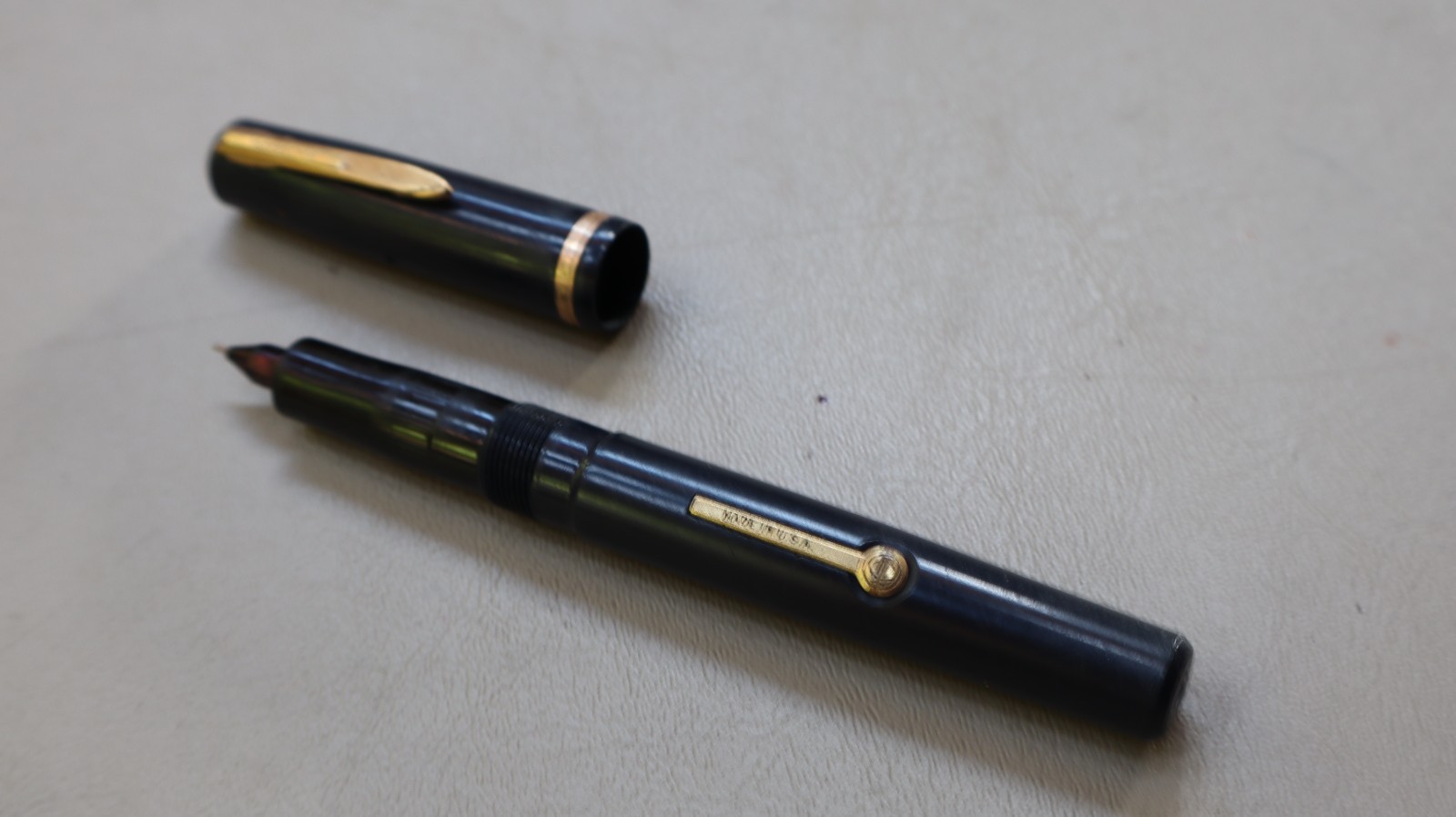 Vintage Inkograph Black Fountain Pen